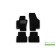 Rugs in the cabin Klever Standard Volkswagen Tiguan, 2007-2016, cross., 4 pcs. (textile)