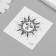 Tattoo on the body Black "Esoteric. The Sun" 6x6 cm