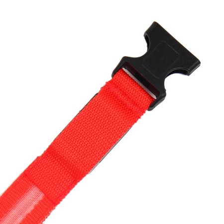 Collar with backlight size XL, Osh 52-60 x 2.5 cm, 3 glow modes red-9