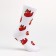 Socks "duckling punk", white color, size 41-44