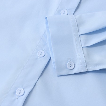 Shirt for girls minku color light blue, height 128 cm-11