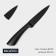Knife for vegetables kitchen Magistro Vantablack, blade length is 8.9 cm, black color
