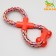 Toy training cable "eight with a bone", up to 25 cm to 135 g, mix of flowers