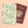 Cover for passport "Flowers", PVC.