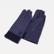 Female gloves, size 8, without insulation, blue color