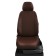 Auto-Cherkhly for Skoda Octavia A7 since 2013-2017, hatchback, sedan, station wagon, perforation, eco-leather, chocolate color