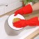 Gloves of household rubber shares, size S, 40 g, color mix