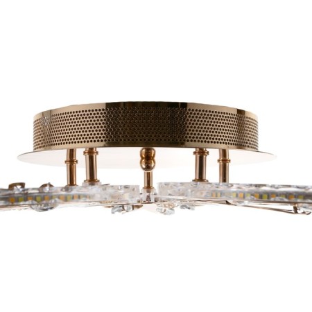 Causteen with PDU 1840/5GD LED 80W 3000-6000k Dimmer chrome gold 51x51x8 cm Bayerluux-6