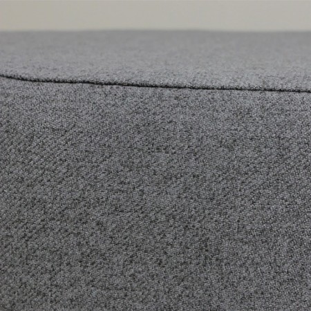 Pouffer "Charlie 3", 400 × 400 × 450 mm, artificial wool Cardif 20, dark gray color-4