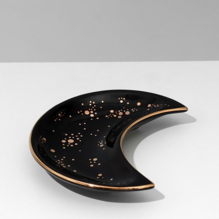 Starfish for jewelry Universal "crescent", 9.5 × 8 × 1.5 cm, black color-1