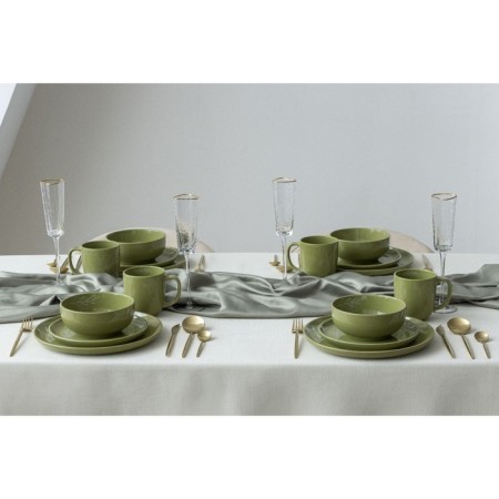 Deep plate ceramic olive, 15.5 x 6.5 cm, 800 ml, green color-10