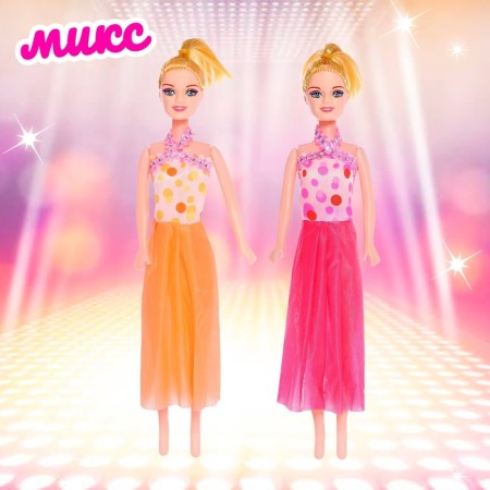 Кукла-модель «Модница» в платье, МИКС-12