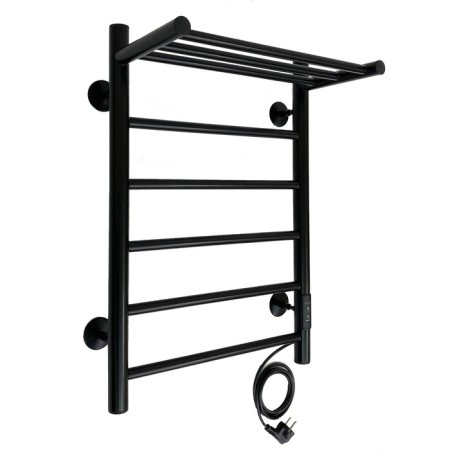 The electric heated towel "Sanprise" Aurora P6, 400x600 mm, right, black-3