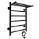 The electric heated towel "Sanprise" Aurora P6, 400x600 mm, right, black