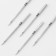 Needles for household sewing machines, for skin, No. 100, 5 pcs