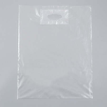 Polyethylene package with a cut pen, transparent 30-40 cm, 60 μm