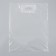 Polyethylene package with a cut pen, transparent 30-40 cm, 60 μm