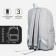 Set of backpacks on lightning from textiles, chover, bag, pencil case, color gray color