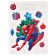 Stickers on the window "Happy New Year!", Spider-Man