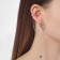 Earring "Kaff" Star on a chain, color silver