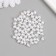 Beads for creativity plastic "Pearl of white oval" set 500 grams 0.5x0.5x0.7 cm