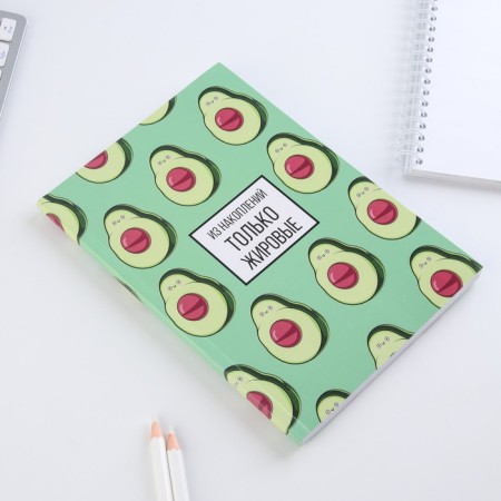 Diary in the thin cover "Avocado" A5, 80 sheets-2