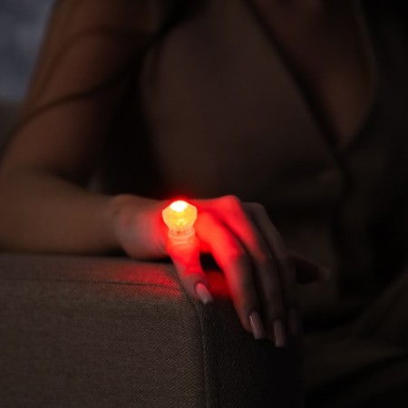 Light accessory "Red Ring", 3x2.2 cm, AG13X3 batteries (included), RGB glow