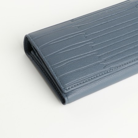 Women's wallet on magnets, blue color-2