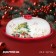 The pancake of the New Year's share "Magic tree", d = 23 cm, ceramics, white color