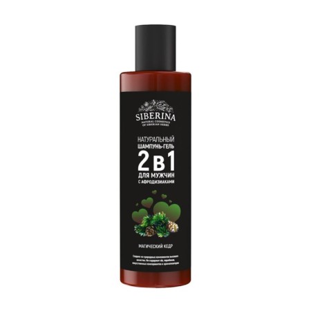 Shampoo-gel 2 in 1 for men with Aphrodisiacs "Magic Cedar", 200 ml-2