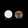 A set of plastic buttons on the leg, d = 15 mm, 10 pcs, matte, white/gold color