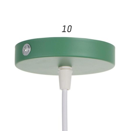 Lamp Bayerlux "Cup" 1he27 40W green 10x10x19.8 cm-4