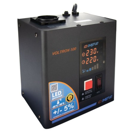 Voltage stabilizer single -phase energy Voltron 1000 VA, accuracy ± 5%