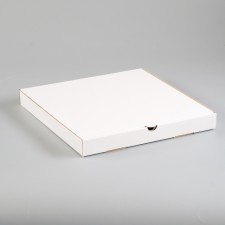 Pizza box, white, 31 x 31 x 3.5 cm