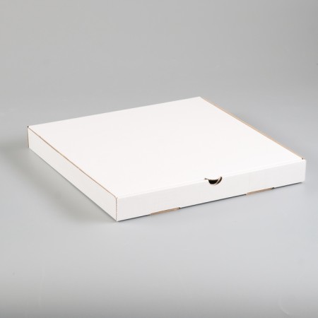 Pizza box, white, 31 x 31 x 3.5 cm