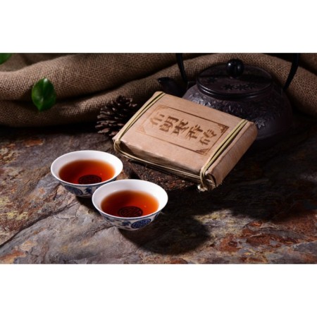 Chinese sustained black tea "Shu Puer Bulang Zao Xiang Zhuan", 250 g, 2020, brick-4