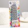Candles in the Cake "Metallic", 14cm, 6pcs with a stand, silver