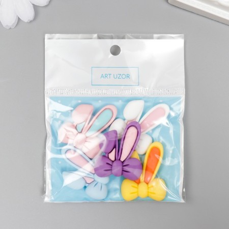 Decor for creativity Plastic "BUSIC EASICS WITH BANTS" MIX 3.3x2.6 cm-3