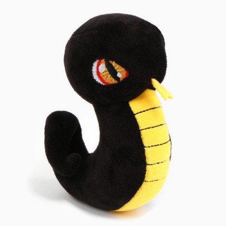 Soft toy "Snake", black and yellow, for the New Year-1