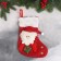 Soft suspension "Nosok - Santa Claus with a gift" 17x26 cm, white -red