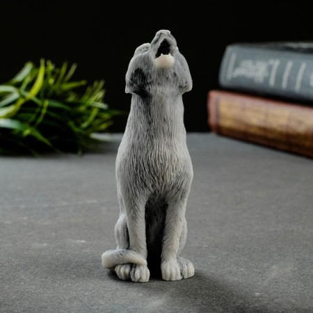 Souvenir "Wolf sitting, howl" 10.2cm-1