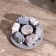 Boar stand "Elephants" stone 8x8x3 cm