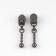 Automatic castle for lightning "Spiral", No. 3, decorative, 10 pcs, black nickel color