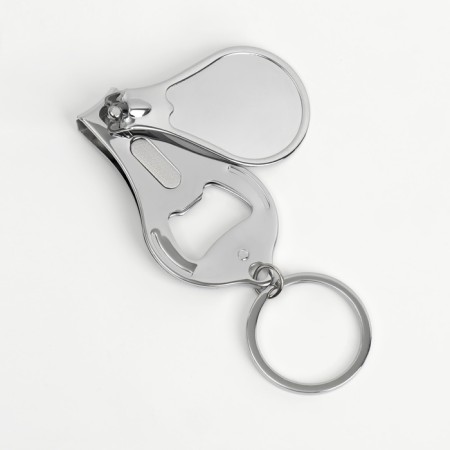 Kusachki - Miceps are manicure, on a keychain, with a file, with an opener, 6.5 cm, silver color-1