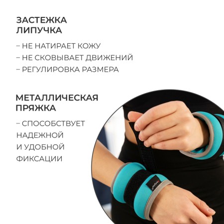 Tears of neoprene onlytop, 2 pcs. x 1 kg, mint color-2