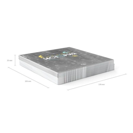 Subject notebook, 48 sheets, cell, history, erichkrause "Inscription", cardboard cover of Twin-lak, block offset 100%, information block-8