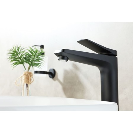 Lemark Bronx LM3709BL sink mixer, one -rod, tall, black-8