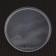 Plastic plastic disposable to the container round, d = 12 cm, the color is transparent