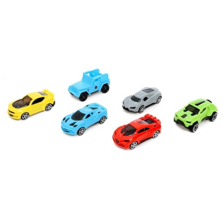 Carrier truck, with 6 racing cars-5