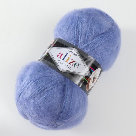 Yarn "Mohair Classic" 25% moher, 24% wool, 51% acrylic 200m/100g (40 blue)-1